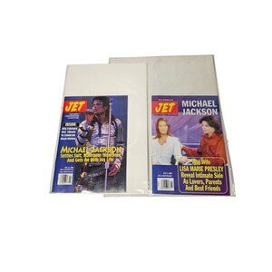 Vintage 90s JET Magazine Michael Jackson Lisa Marie Presley Lot Of 2 1994 1995
